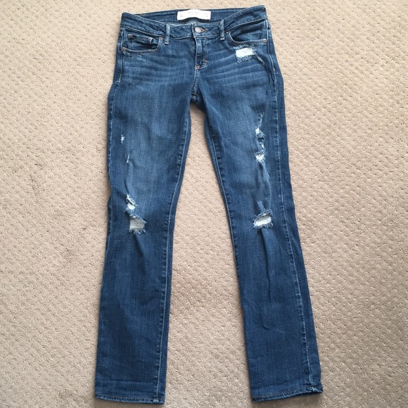 Abercrombie & Fitch Skinny Torn Jeans Sz 4L - Picture 2 of 5